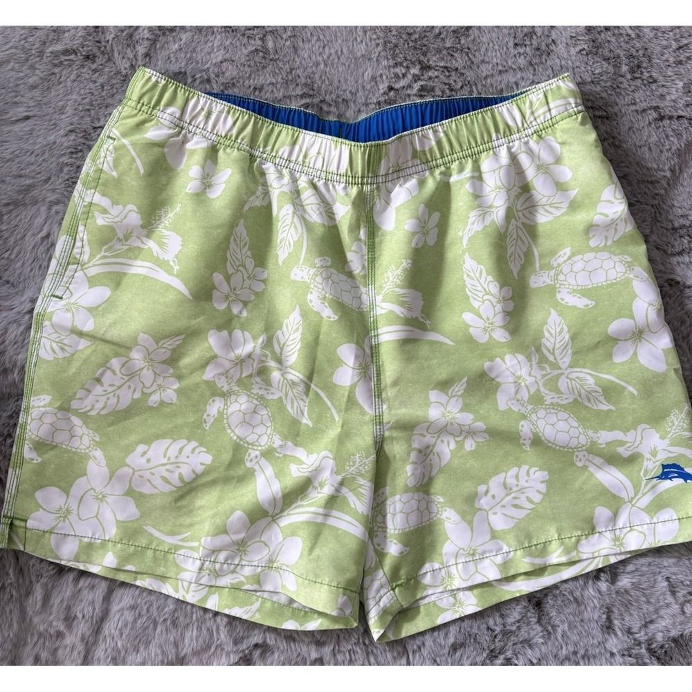 Tommy Bahama swim trunks bathing suit size L‎ lined tropical floral